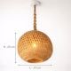 Handcrafted Bamboo Woven Pendant Lamp Shade